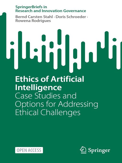 Title details for Ethics of Artificial Intelligence by Bernd Carsten Stahl - Available